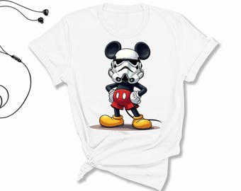 Mickey Mouse Star Wars T-Shirt, Disney Parks Vacation Tee, Darth Vader Shirt, Family Trip Gift