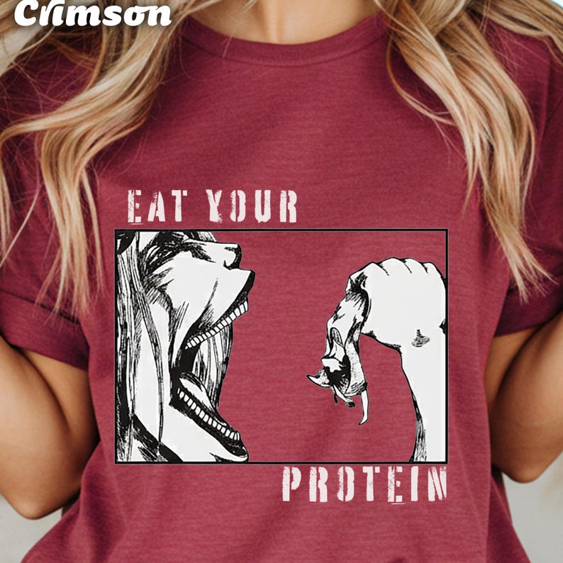 Eat Your Protein Shirt, Funny Fitness Shirt, Unique Gym Shirt, Gym Lover Gift, Workout Motivation, Fitness Enthusiast Tee