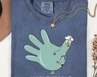 Funny Thanksgiving Nurse Shirt, Gobble Turkey RN T-Shirt, Cute Fall Nursing Gift, Nurse Appreciation Tee