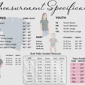 a child's measurements and measurements for a shirt