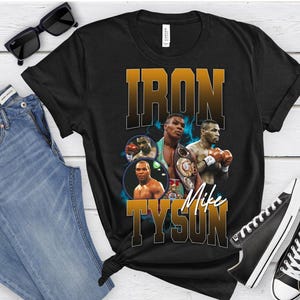 Mike Tyson Shirt, Iron Mike Tyson Tshirt, Mike Tyson Graphic Tee, Autographed T-Shirt, Boxing Shirt
