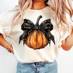 Retro Halloween Coquette Bow Spooky Mama Sweatshirt, Fall Pumpkin Coquette Bow Sweater, Fall Vibes Shirt, Fall Season Shirt, Halloween Tees