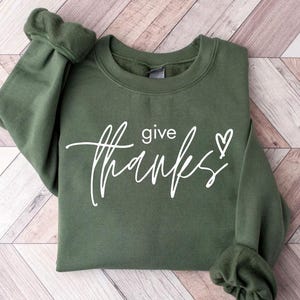 Thankful Sweatshirt: Womens Thanksgiving Shirt, Fall Gift