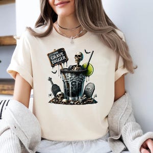 Cute Ghost Drinking Coffee Sweatshirt, Ghost Ice Coffee, Spooky Season, Fall Coffee Lover Hoodie, Halloween Party Shirt, Fall Graphic Shirt