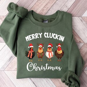 Merry Cluckin' Christmas Funny Farm Chicken Christmas Gift T-Shirt Merry Cluckin' Christmas Funny Farm Chicken Christmas Gift T-Shirt