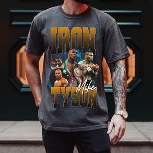 Mike Tyson Comfort Colors Shirt, Iron Mike Tyson Tshirt, Mike Tyson Graphic Tee, Autographed T-Shirt, Boxing Shirt