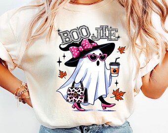 Boo Ghost Sweatshirt: Spooky Season Halloween Shirt