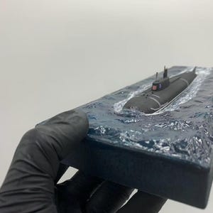 タイフーン級潜水艦模型、ソ連製アクラ、海洋基地、海軍寄贈 画像 2