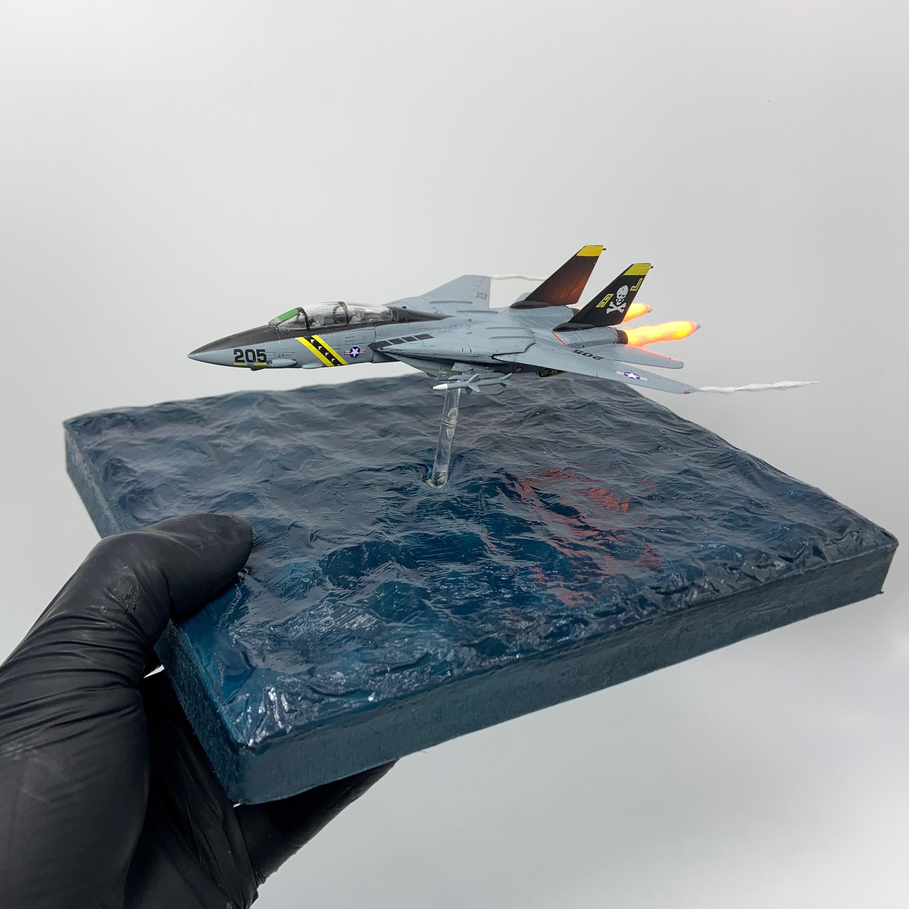 1/144スケール F-14 トムキャット モデル、ストリーミング照明