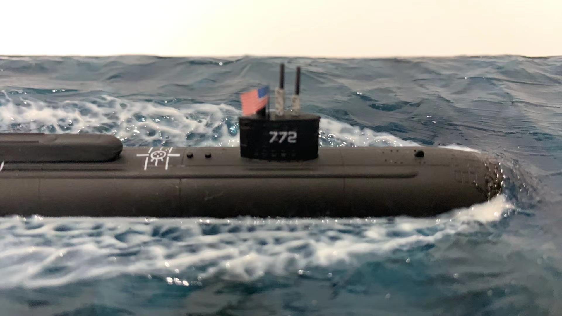 USSグリーンビル（SSN-772）潜水艦モデル｜ロサンゼルス級、オーシャン