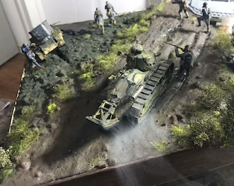 ジオラマ 1/64スケール ポケットジオラマ WW2 D-デイ75周年記念「硫黄