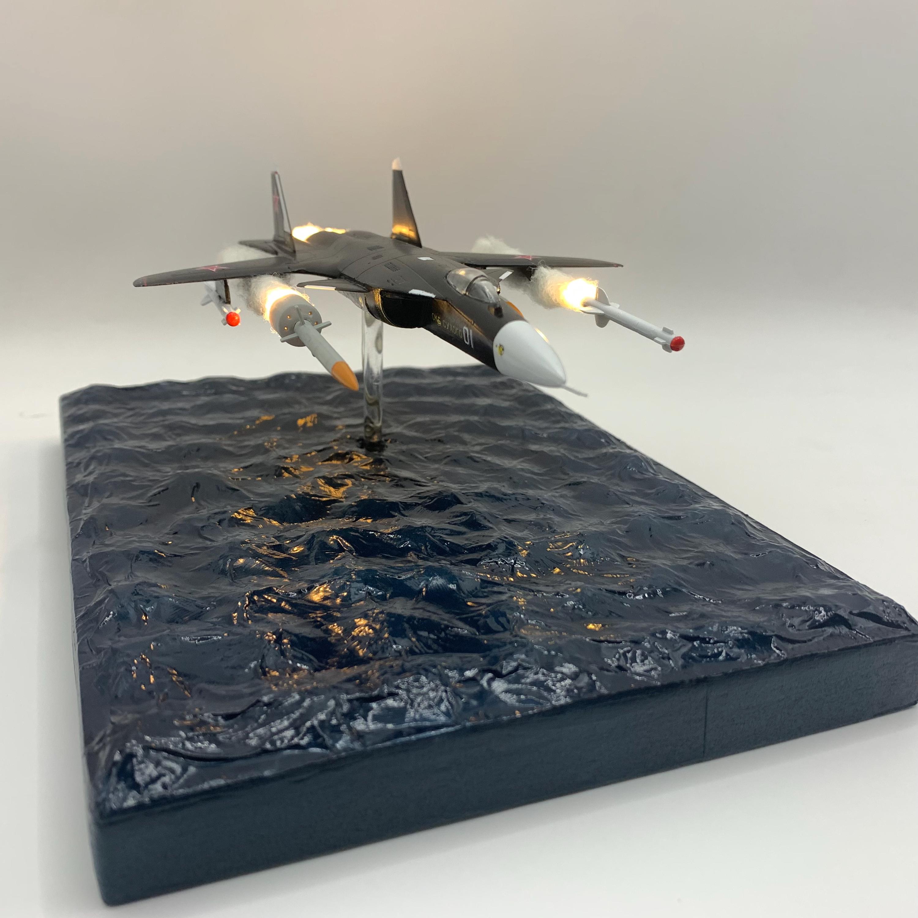 スホーイ Su-47 ベルクト モデル、1:144 スケール、オーシャンベース