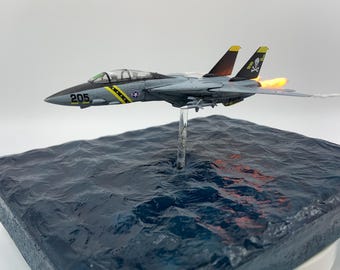 1/144 Scale Grumman F-14 Tomcat fighter Model with streaming lighting effects, Free Custom Letters and Numbers