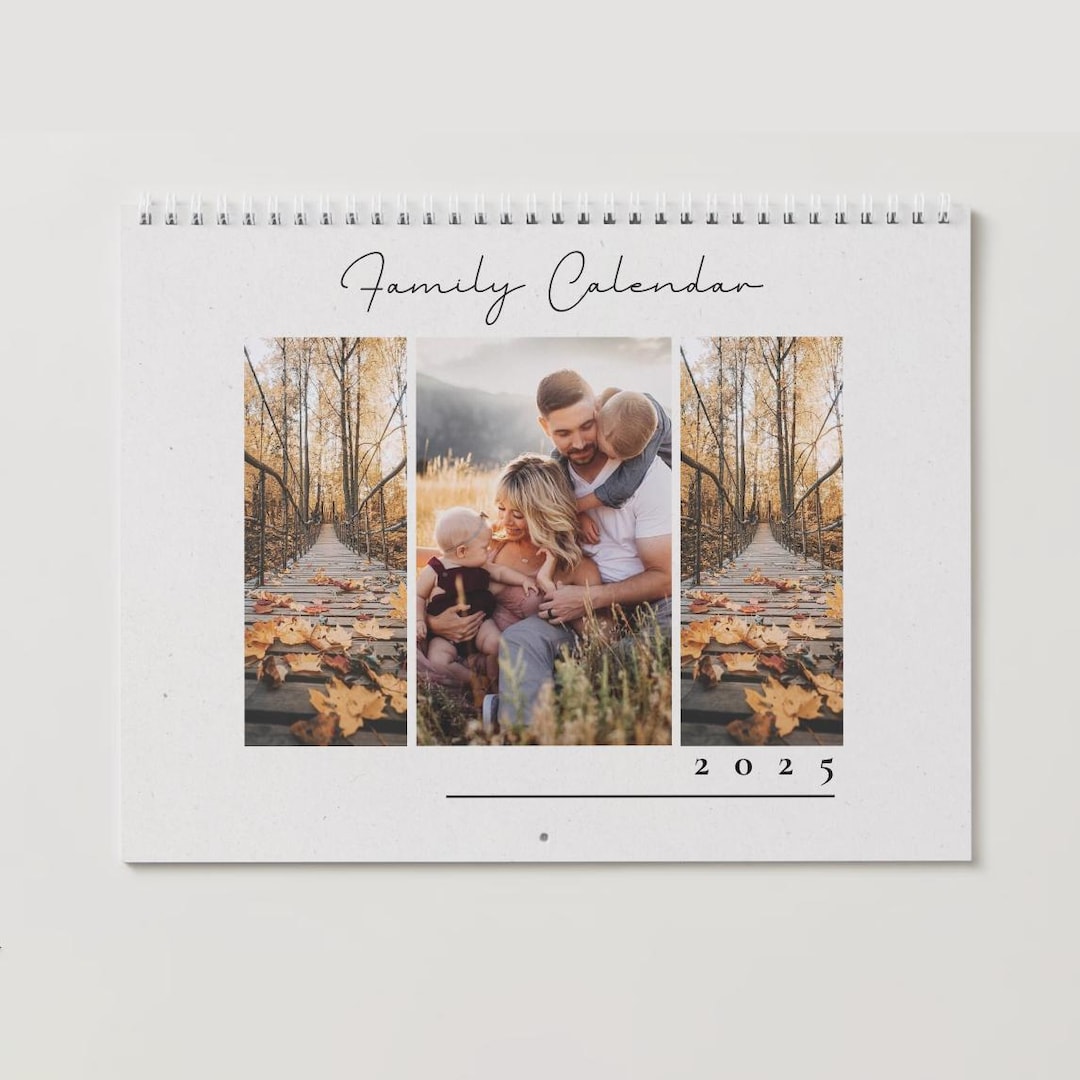 Personalized Photo Calendar 12 Photo 2025 Wall Calendar, Upload Your
