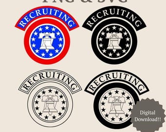 USAREC Badge Vector Files: Military Logo SVG Bundle (Digital Download)