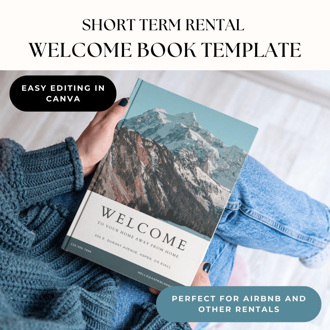 Editable Canva Template: Short-term Rental Welcome Book for Ski Lodges Printable &amp; Digital - Etsy