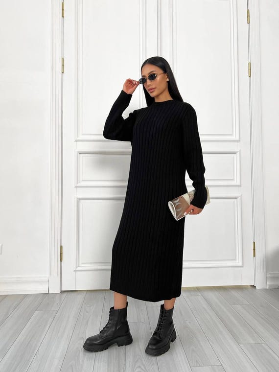 black dress hit the floor lyrics Alaïa Deesse midi dress – Luisa World