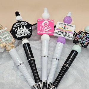 BookTok Silicone Bead Pens: Book Lover Gift image 1