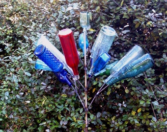 USA MADE Tall Mini Southern 16 bottle tree for Yard or Garden Bottletree Wine Beer