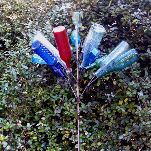 Tall Mini Southern 16 bottle tree for Yard or Garden - NEW item - Made in USA