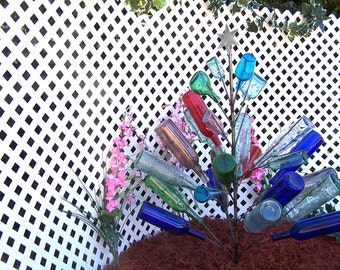 USA Made Christmas BOTTLE TREE  Holds 26 Wine Bottles Yard Garden Decor