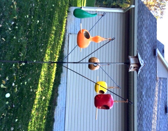 Backyard Garden Bird Feeder Hanger Birdhouse Bottle Tree Etsy