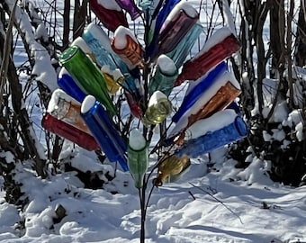USA Made Big 28 BOTTLE TREE Garden Art Lawn Wine Decor Stake