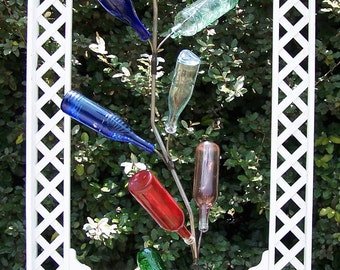 Wine Bottle Tree - Southern Classic with curves - 13 Bottle for the Garden- Folly Beach