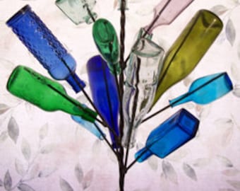 USA Made NEW Item - Table Top Bottle Tree Freestanding Southern Wine Beer Bottletree Deck or Balcony
