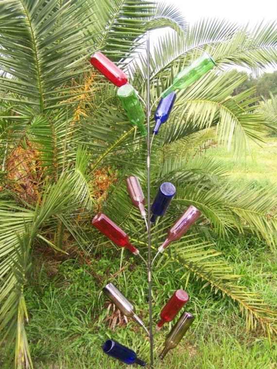USA Made Southern 13 BOTTLE TREE 6 ft.yard Garden Wine art decor Hopfrog Market Free ship
