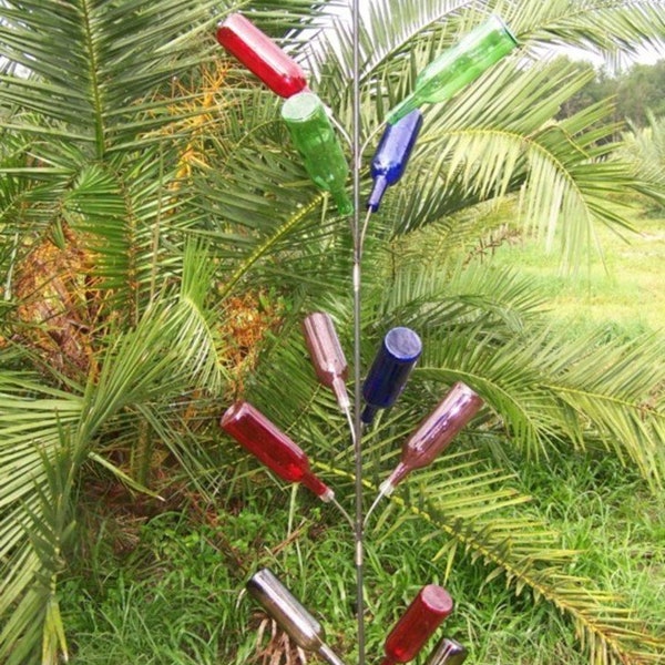 Free Ship -- Southern 13 BOTTLE TREE 6 ft.yard GARDEN Wine art decor Hopfrog Market