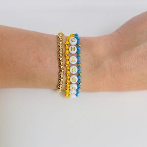 Chargers Football Woven, Beaded Bracelet, Seed Bead Jewelry, Handmade Game Day Gift