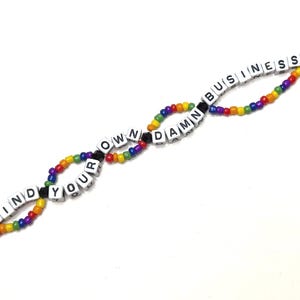 Mind Your Own Damn Business Bracelet