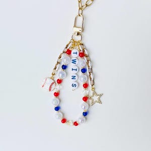 Zwillinge Baseball Taschenanhänger