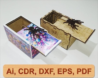 DIY Spinne Prank Box Kit: Lustiges Scherzgeschenk (Digitale Datei)