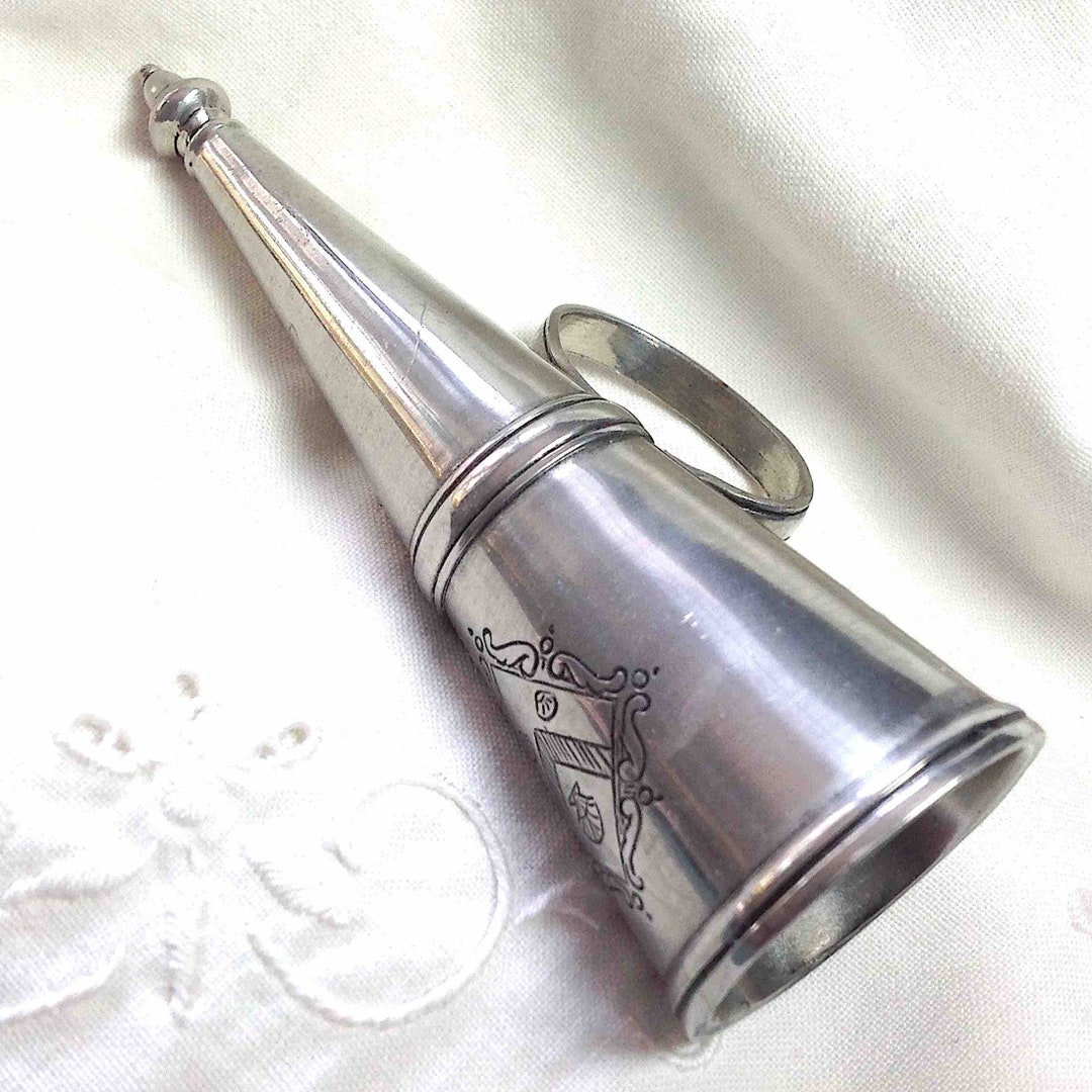 Candle Snuffer With Finger Loop Handle Matte Silver Tone MMA Etsy
