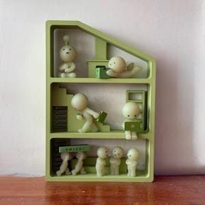 Smiski House Display Shelf Desk Organizer Fireplace Edition
