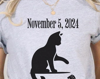 Election Kamala Harris Tshirt Childless Cat Lady Shirt 2024 Election Tee