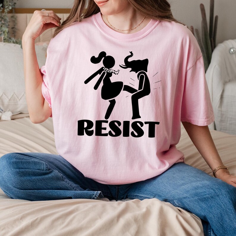 Anti Trump Shirt Fuck Trump Political T Shirt Women’s Rights Tshirt Feminist Gift For Her Democrat Lgbtq Shirt Trendy Graphic Tee Trump 2025 image 5