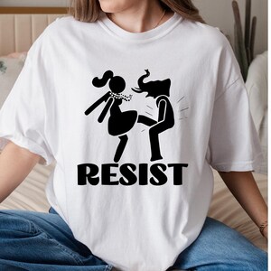 Anti Trump Shirt Fuck Trump Political T Shirt Women’s Rights Tshirt Feminist Gift For Her Democrat Lgbtq Shirt Trendy Graphic Tee Trump 2025 image 1