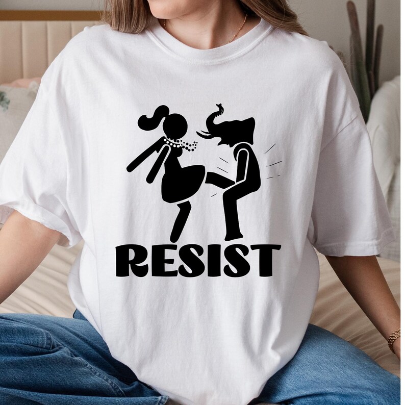 Anti Trump Shirt Fuck Trump Political T Shirt Women’s Rights Tshirt Feminist Gift For Her Democrat Lgbtq Shirt Trendy Graphic Tee Trump 2025 image 1