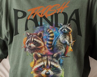 Raccoon shirt Trash Panda T shirt funny weird gift for her him roommate gift Forestcore comfort color racoon Tshirt animal lover gift child