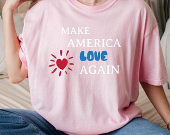 Political shirt for her him anti Trump T shirt make America great again tee gift for Democrat tshirt for love protest anti republican lgbtq