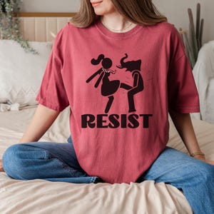 Anti Trump Shirt Fuck Trump Political T Shirt Women’s Rights Tshirt Feminist Gift For Her Democrat Lgbtq Shirt Trendy Graphic Tee Trump 2025 image 6