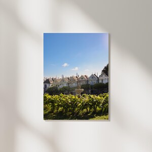 Painted Ladies Houses, San Francisco California, Fine Art Print, Travel Photography, Lifestyle Wall Art Home Decor, INSTANT DIGITAL DOWNLOAD