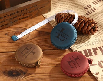 Personalized Father&#39;s Day Gift.Men&#39;s Leather Measuring Tape.custom name Measuring Tape.Dads Measuring Tape.Gift for Dad