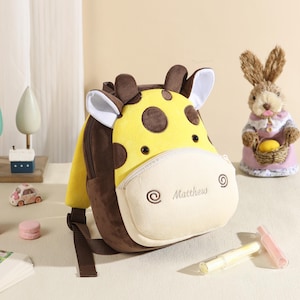 Sac à dos personnalisé pour tout-petit. Adorable cartable pour tout-petit. Sac à dos pour enfant avec nom.