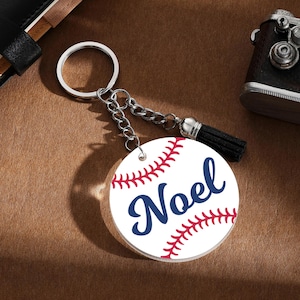 Personalisierter Baseball, Volleyball, Fußball Schlüsselbund. Geschenk zum Vatertag. Lustiges Geschenk für Papa. Strandvolleyball Taschenanhänger