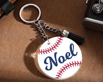 Personalized Baseball, Volleyball, Football Keychain. Father&#39;s Day Gift. Funny Gift for Dad. Volleyball Bag Tags