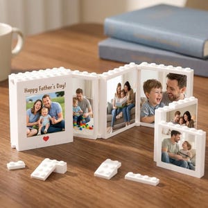Personalisierte faltbare Baustein Foto Block.Paar Foto Mini Album.Hochzeitsgeschenke